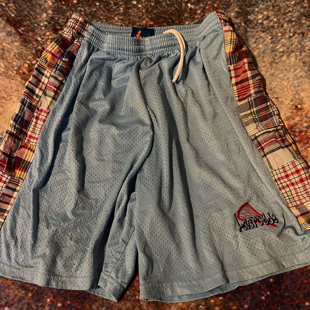 Patchwork Mesh Lacrosse Shorts